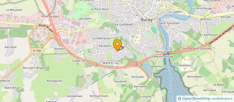 localisation de l'entreprise MADAME YVETTE BARON à AURAY