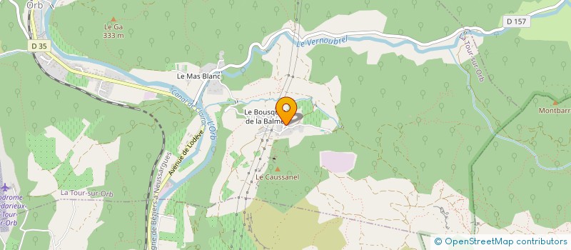 localisation de l'entreprise MADAME YVETTE BENABENQ  LA TOUR-SUR-ORB