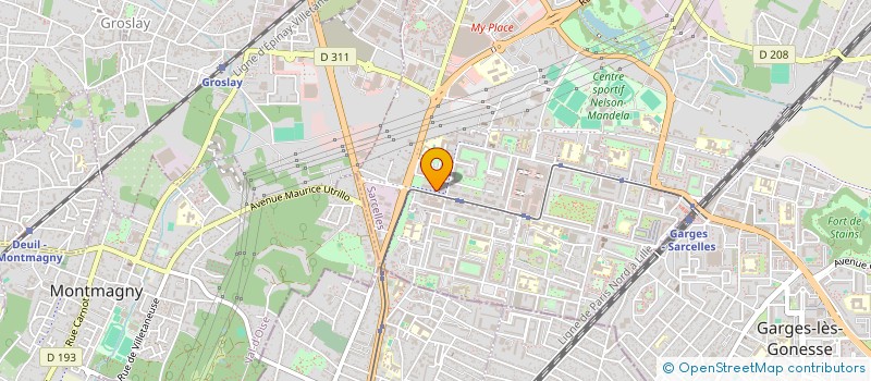 localisation de l'entreprise MADAME YVETTE BENHAMOU à SARCELLES