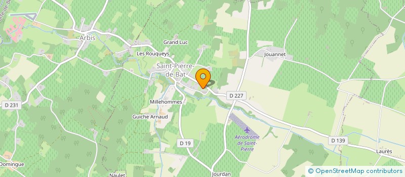 localisation de l'entreprise MADAME YVETTE BENTEJAC  SAINT-PIERRE-DE-BAT