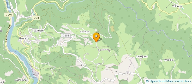 localisation de l'entreprise MADAME YVETTE BESOMBES  CAMPOURIEZ