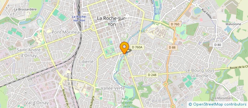localisation de l'entreprise MADAME YVETTE BIBARD à LA ROCHE-SUR-YON
