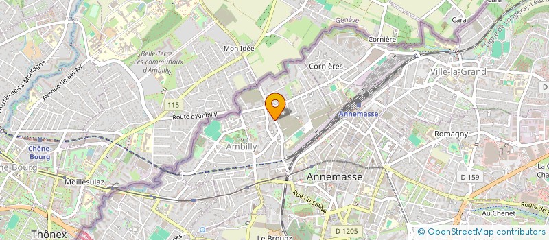 localisation de l'entreprise MADAME YVETTE BIOLLAY  AMBILLY