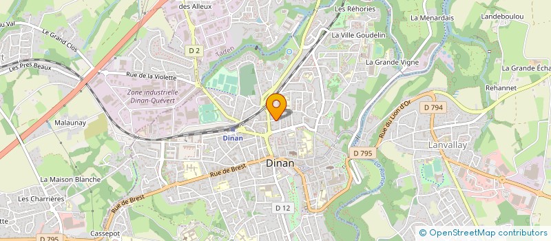 localisation de l'entreprise MADAME YVETTE BODIN-GAUTIER-BREBAN à DINAN