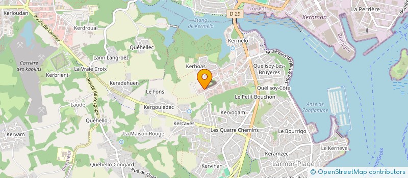 localisation de l'entreprise MADAME YVETTE BOEDEC  LARMOR-PLAGE