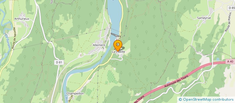 localisation de l'entreprise MADAME YVETTE BOLLIET à SAINT-ALBAN