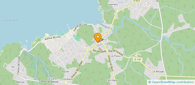 localisation de l'entreprise MADAME YVETTE BONNAT  SANGUINET