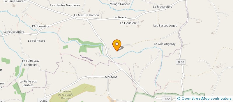 localisation de l'entreprise MADAME YVETTE BONNESOEUR  SOURDEVAL