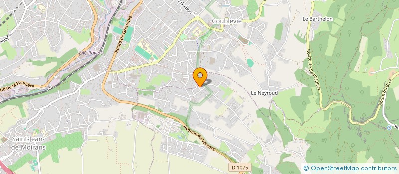 localisation de l'entreprise MADAME YVETTE BORDELIER  COUBLEVIE