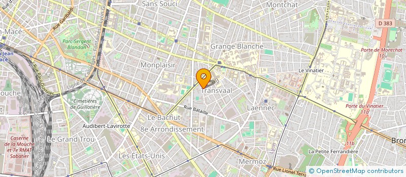 localisation de l'entreprise MADAME YVETTE BORRON  LYON