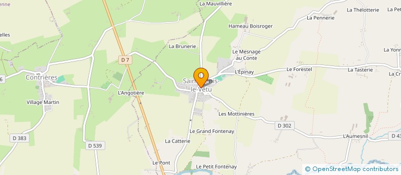 localisation de l'entreprise MADAME YVETTE BOUDIER  SAINT-DENIS-LE-VETU