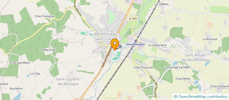 localisation de l'entreprise MADAME YVETTE BOUFFENIE  MONTMOREAU