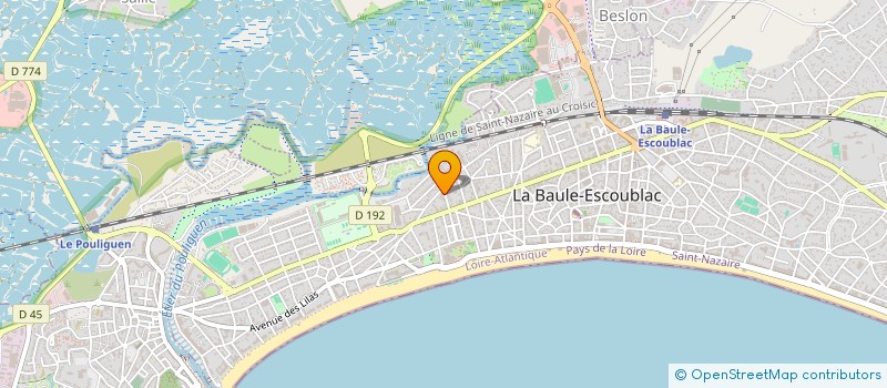 localisation de l'entreprise MADAME YVETTE BOURDAIS à LA BAULE-ESCOUBLAC