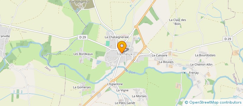localisation de l'entreprise MADAME YVETTE BOURDAUD à TREFFIEUX