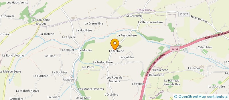 localisation de l'entreprise MADAME YVETTE BOURDON  GOUVETS