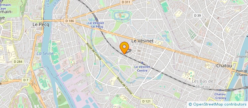 localisation de l'entreprise MADAME YVETTE BOURMAUD  LE VESINET