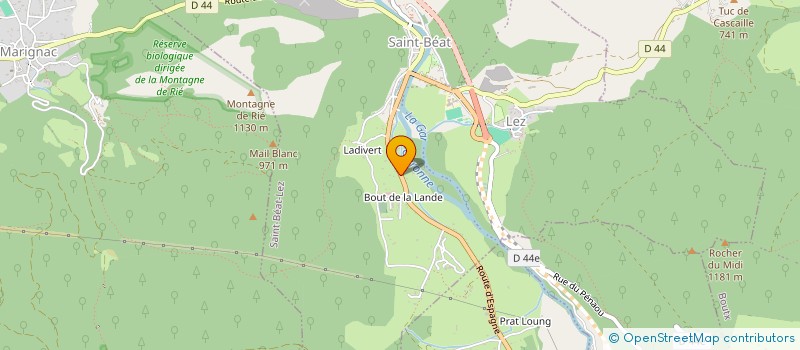 localisation de l'entreprise MADAME YVETTE BOUWENS  SAINT-BEAT-LEZ