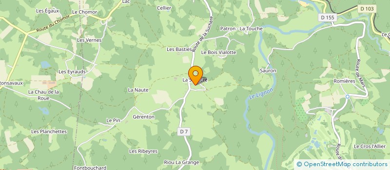 localisation de l'entreprise MADAME YVETTE BOYER à LE CHAMBON-SUR-LIGNON