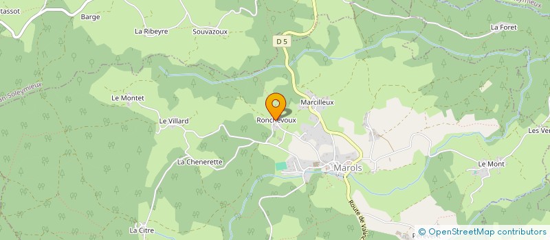 localisation de l'entreprise MADAME YVETTE BREUIL  MAROLS