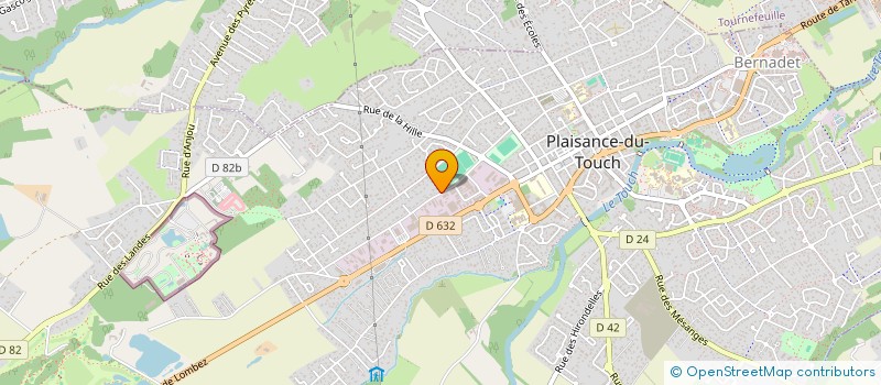 localisation de l'entreprise MADAME YVETTE BROCAS  PLAISANCE-DU-TOUCH