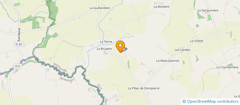 localisation de l'entreprise MADAME YVETTE BRODIN à SAINT-MARS D EGRENNE