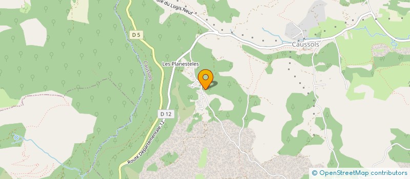 localisation de l'entreprise MADAME YVETTE BRUNO  CAUSSOLS