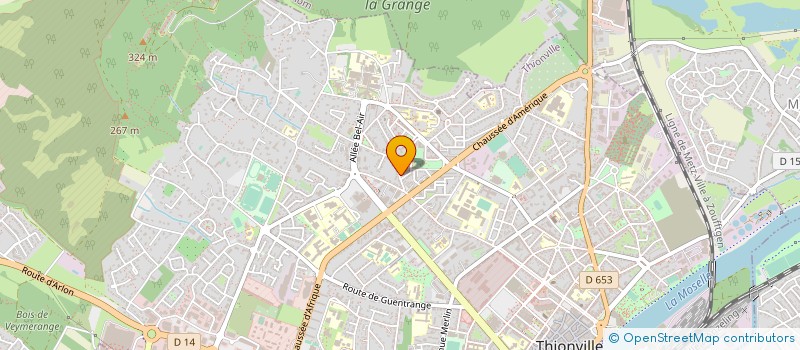 localisation de l'entreprise MADAME YVETTE BURNOUF  THIONVILLE