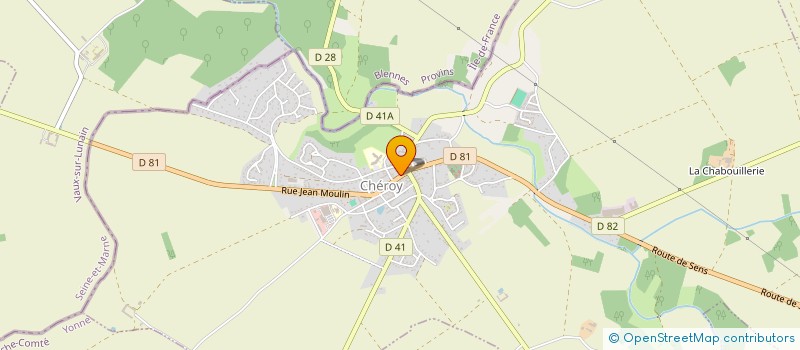 localisation de l'entreprise MADAME YVETTE CADER  CHEROY