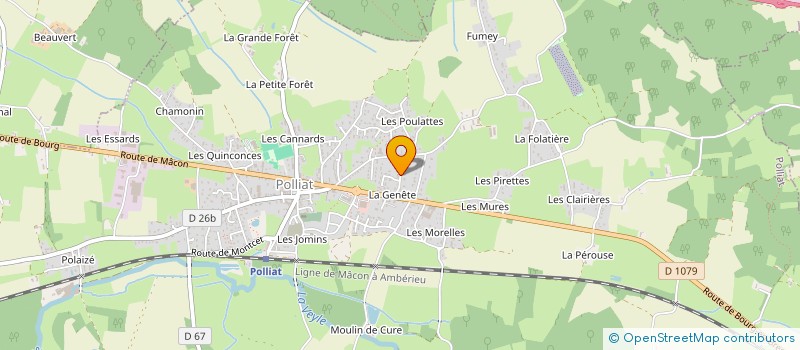 localisation de l'entreprise MADAME YVETTE CAGNARD  POLLIAT