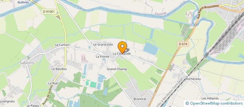 localisation de l'entreprise MADAME YVETTE CAILLER  SABLONS