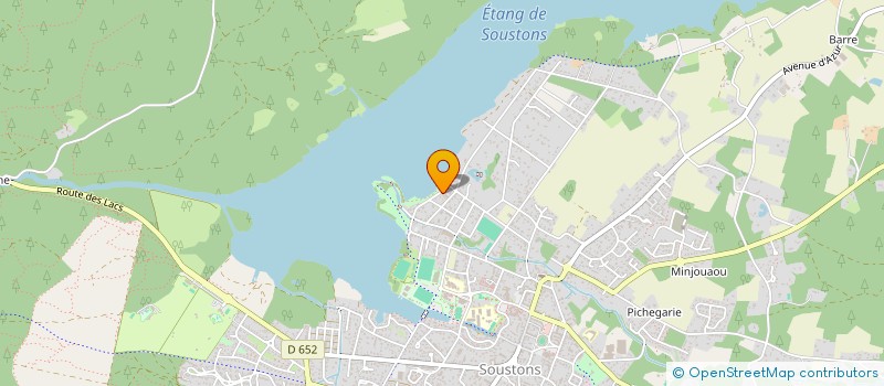 localisation de l'entreprise MADAME YVETTE CAPDEPUY  SOUSTONS