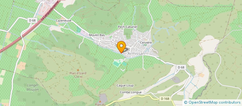 localisation de l'entreprise MADAME YVETTE CARRIERE  ARMISSAN