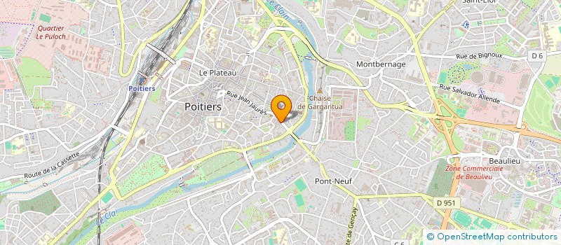 localisation de l'entreprise MADAME YVETTE CASSAGNE  POITIERS