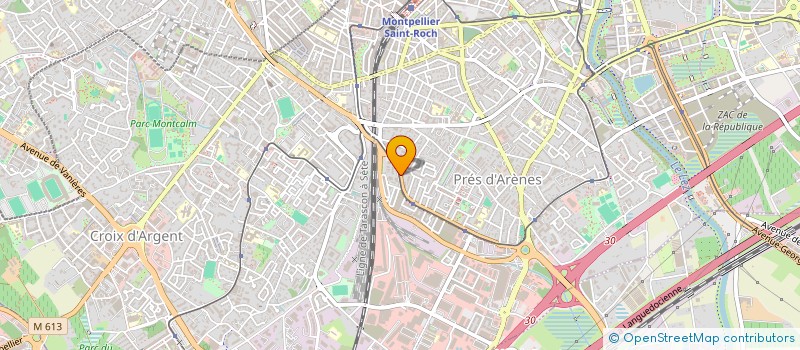 localisation de l'entreprise MADAME YVETTE CATAYE ARAYE à MONTPELLIER