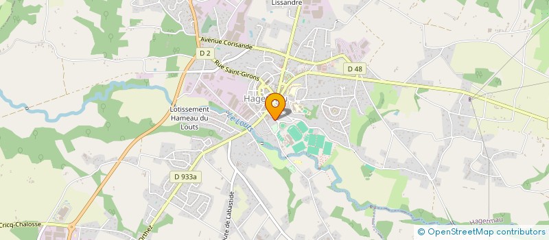 localisation de l'entreprise MADAME YVETTE CAZENAVE à HAGETMAU