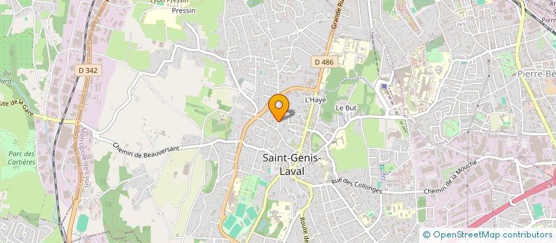 localisation de l'entreprise MADAME YVETTE CHAIZE  SAINT-GENIS-LAVAL