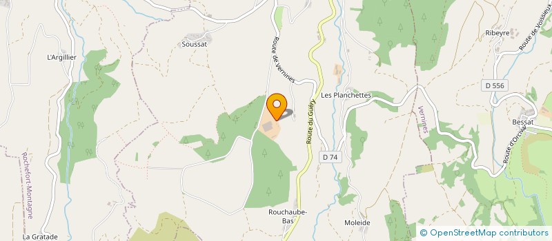 localisation de l'entreprise MADAME YVETTE CHALEIL  ORCIVAL