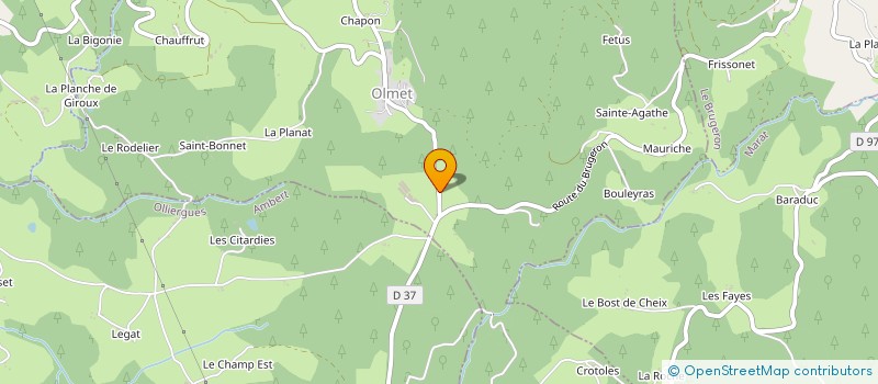 localisation de l'entreprise MADAME YVETTE CHAMBADE  OLMET