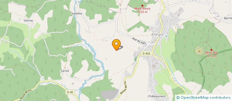 localisation de l'entreprise MADAME YVETTE CHARRAT  ALLEGRE