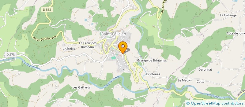 localisation de l'entreprise MADAME YVETTE CHATRON  SAINT-FELICIEN