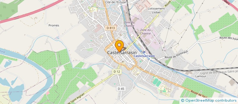 localisation de l'entreprise MADAME YVETTE CHAUDERON  CASTELSARRASIN