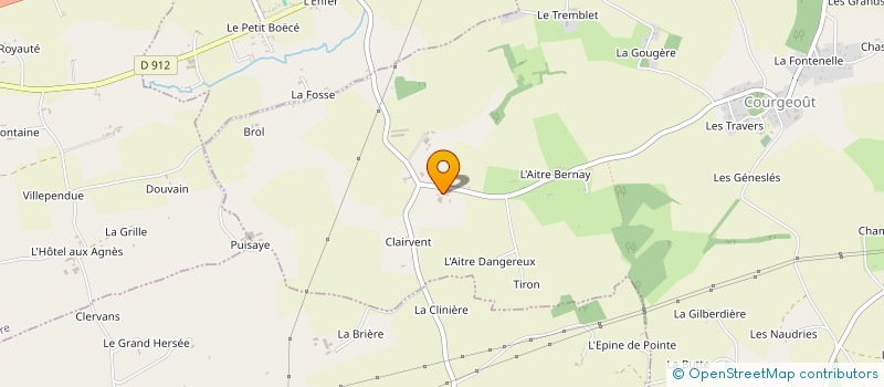 localisation de l'entreprise MADAME YVETTE CHAUVEAU à COURGEOUT