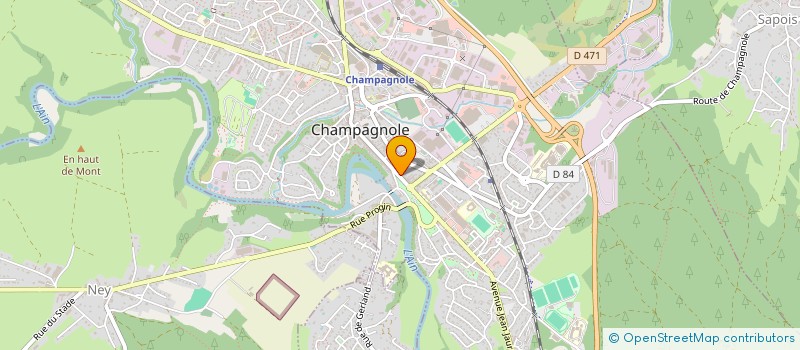 localisation de l'entreprise MADAME YVETTE CHAUVIN  CHAMPAGNOLE