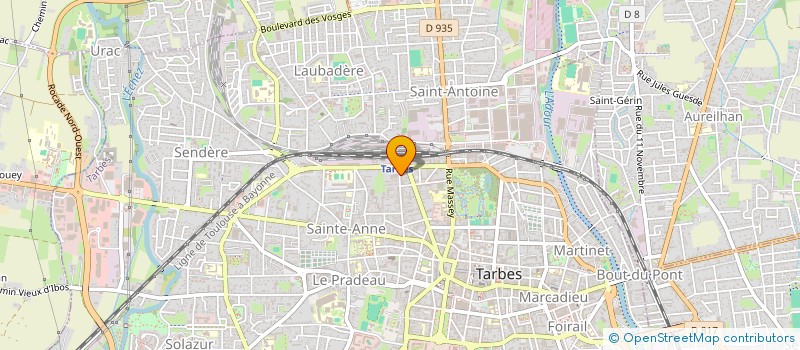 localisation de l'entreprise MADAME YVETTE CLEMENT  TARBES