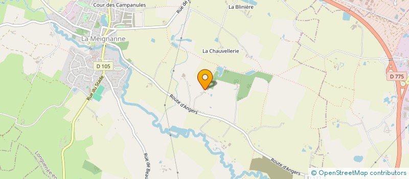 localisation de l'entreprise MADAME YVETTE COHU  LONGUENEE-EN-ANJOU