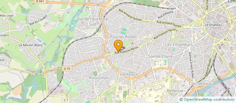 localisation de l'entreprise MADAME YVETTE COURIVAUD  LIMOGES