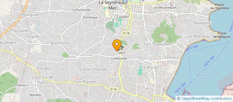 localisation de l'entreprise MADAME YVETTE CRESPO à LA SEYNE-SUR-MER