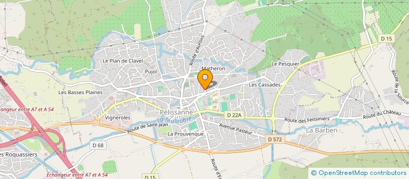 localisation de l'entreprise MADAME YVETTE CRISI  PELISSANNE