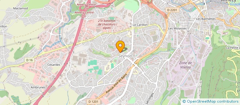 localisation de l'entreprise MADAME YVETTE CUILLERY à ANNECY