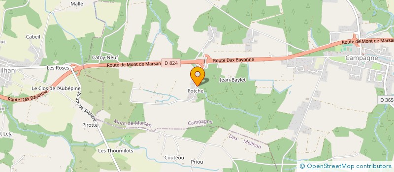 localisation de l'entreprise MADAME YVETTE DAUBA  CAMPAGNE